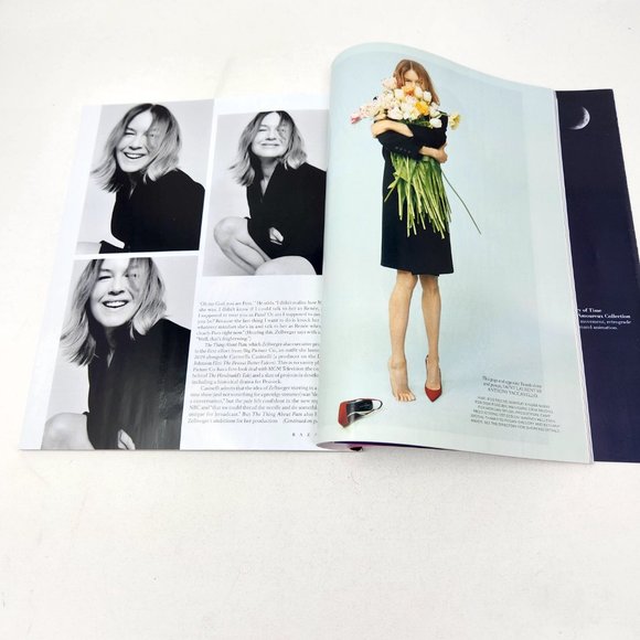 HARPER'S BAZAAR Magazine April 2022 Issue Jeans RENEE ZELLWEGER Reinvention - Picture 10 of 11